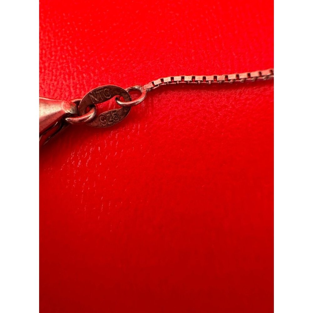 BBJ Signed Cabochan Blue Sodalite Sterling Silver Pendant Chain Necklace - Picture 8 of 11